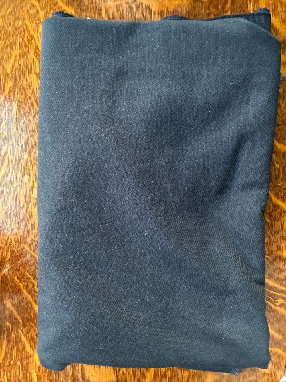 NWOT denim fabric 2 yards dark navy
